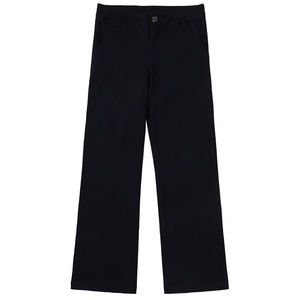 Girl's School Uniform Cotton Stretchy Twill Adjust Waist Pants 6X
